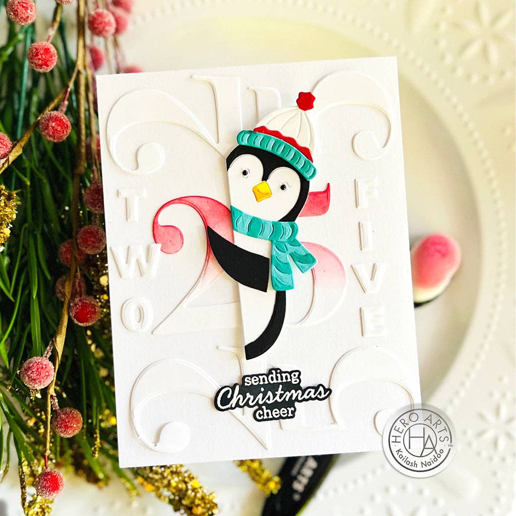Hero Arts - DF212 Peeking Penguin Fancy Die (B)