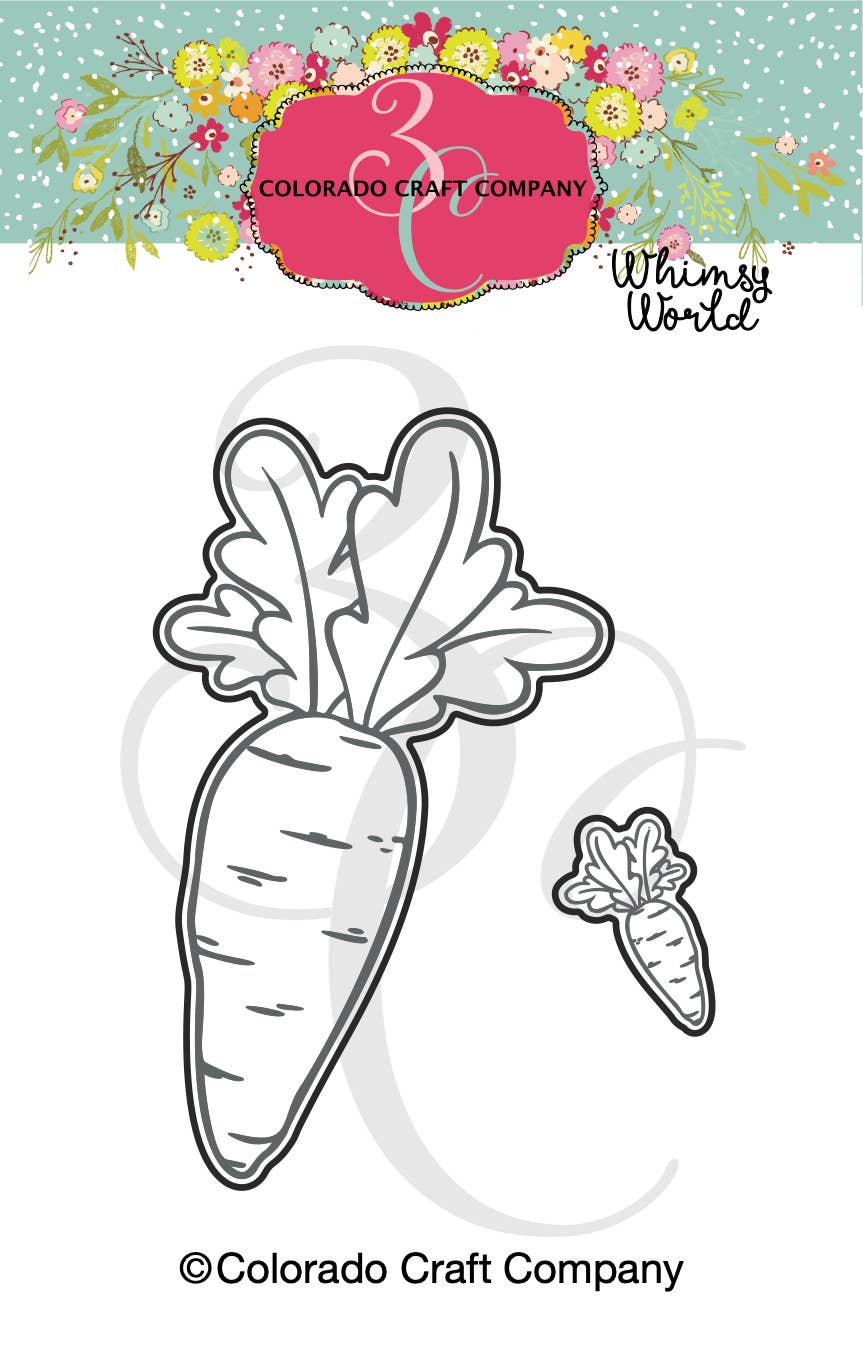 Colorado Craft Company - WW977-D Whimsy World~Carrots For Bunny Mini Dies