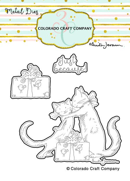 Colorado Craft Company - AJ550-D Anita Jeram ~ Whisker Kisses Dies
