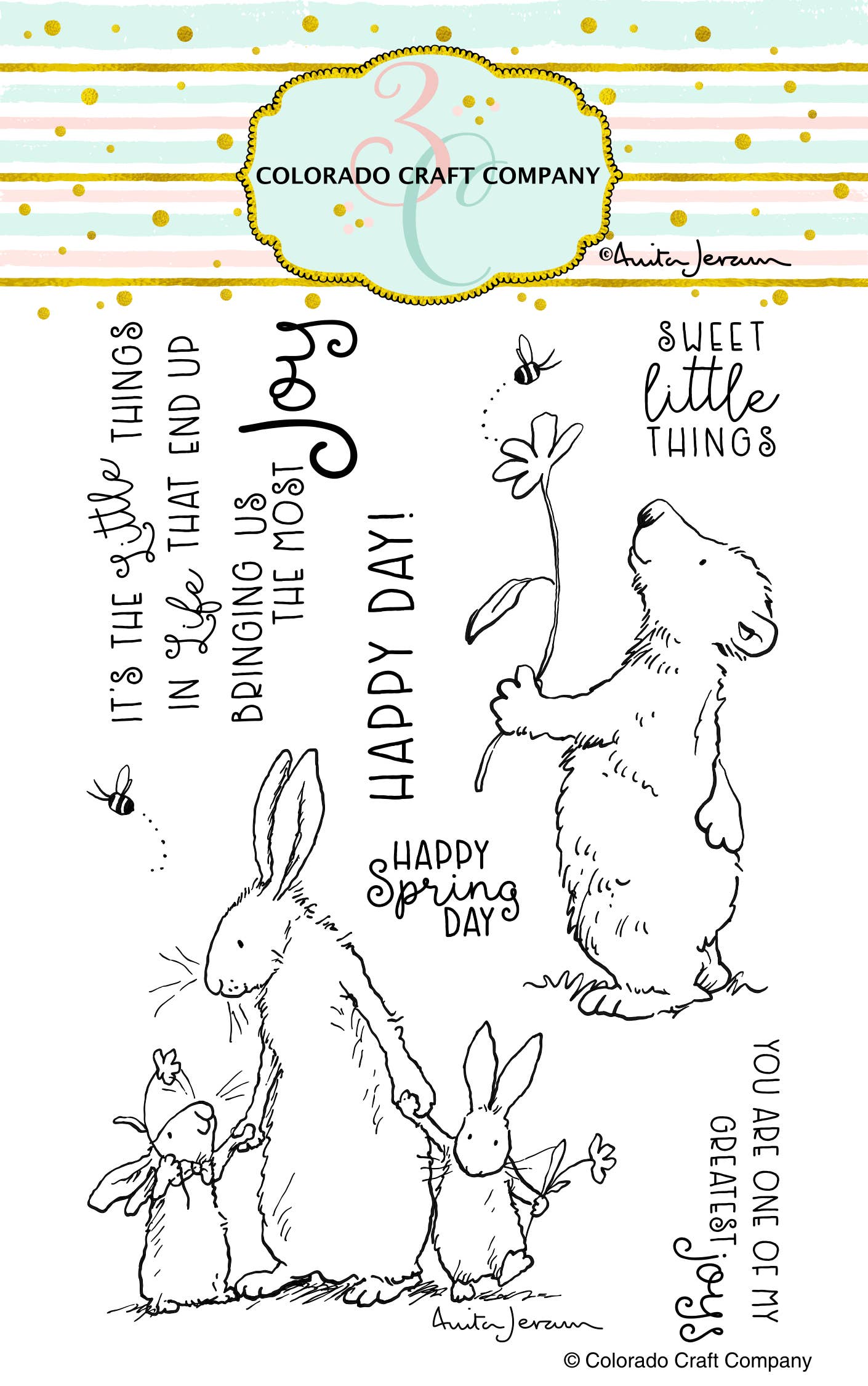 Colorado Craft Company - AJ455 - Anita Jeram~Happy Day!