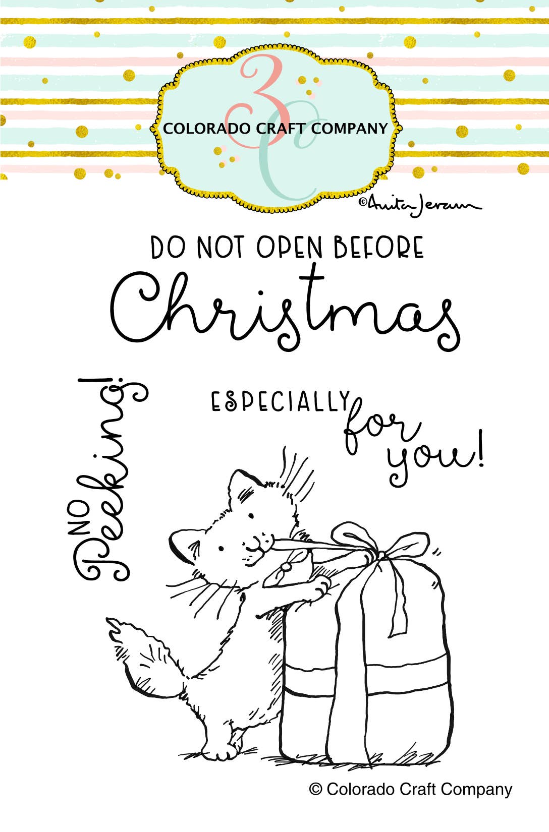 Colorado Craft Company - AJ524 Anita Jeram ~ No Peeking