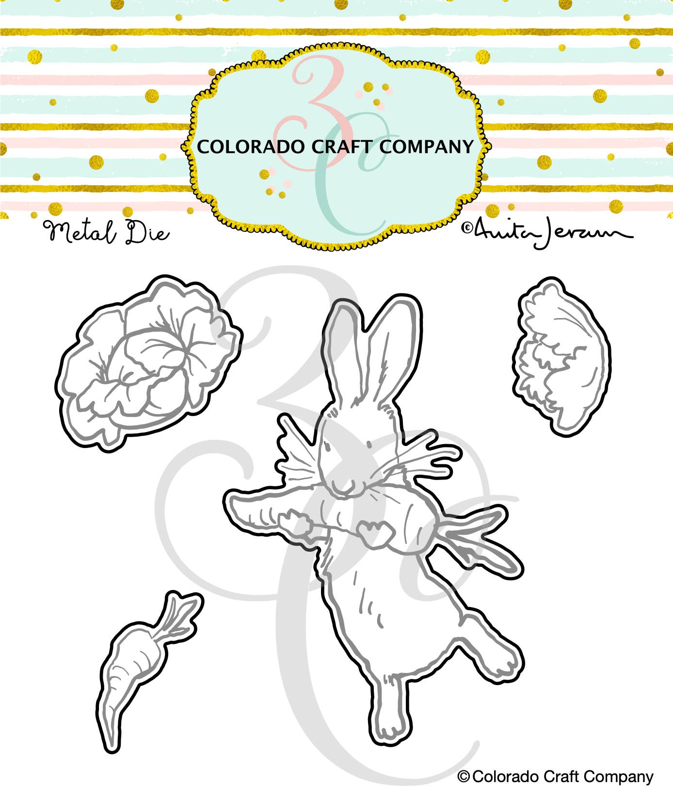 Colorado Craft Company - AJ783-D Anita Jeram~Veg Out! Dies