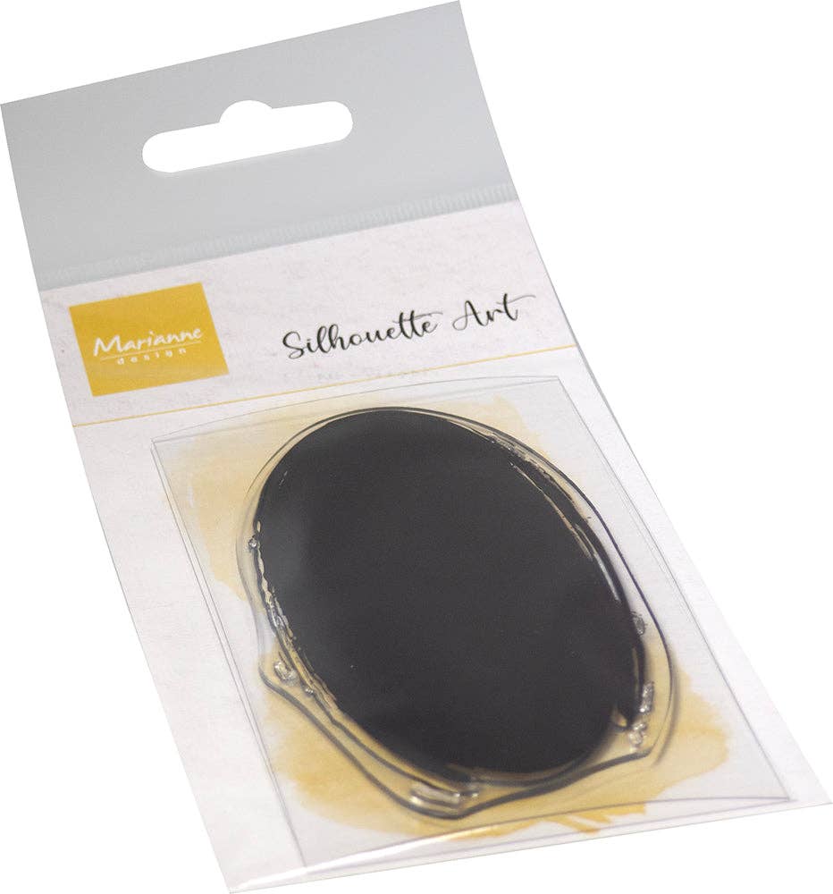 Ecstasy Crafts Distributing - Marianne Design Clear Stamp - Silhouette Art Oval