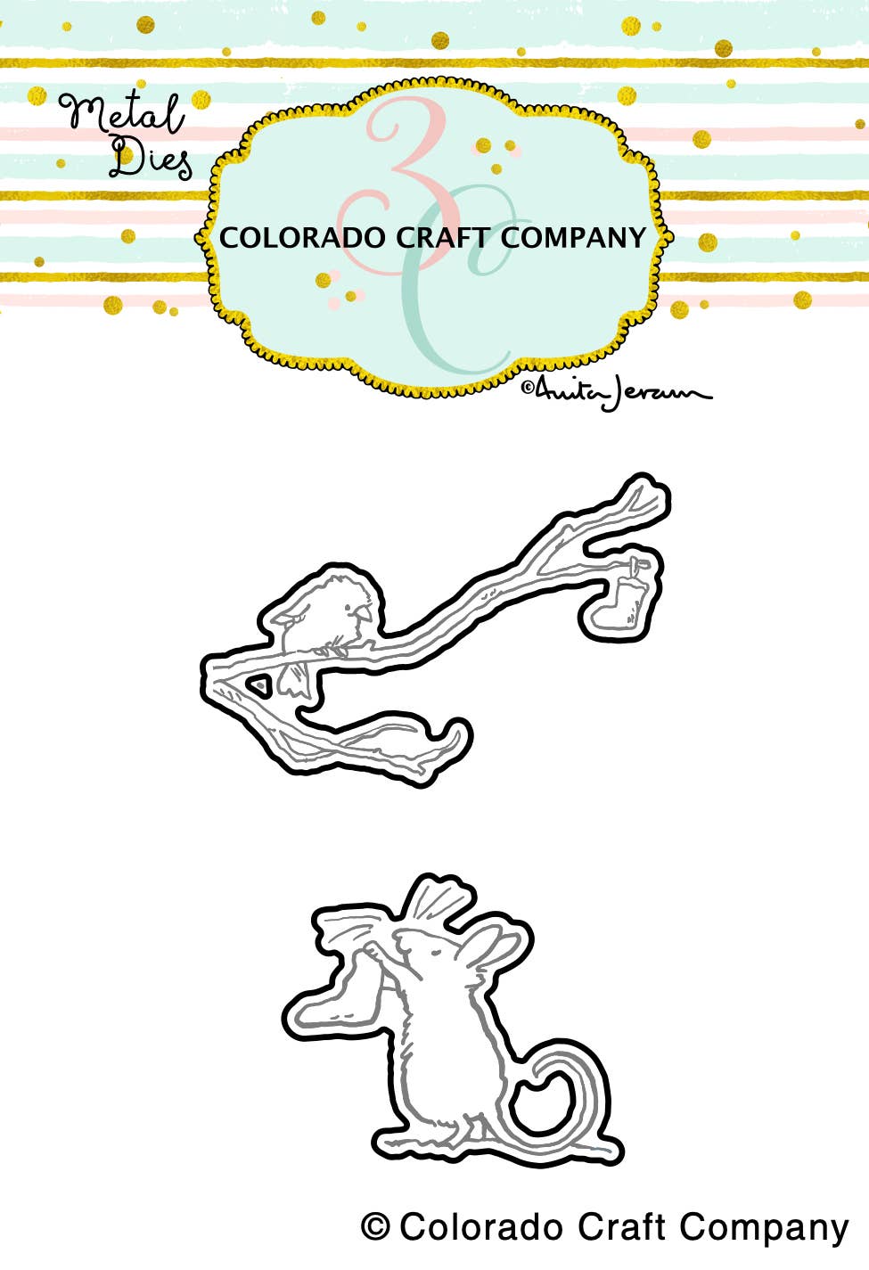 Colorado Craft Company - AJ598-D Anita Jeram ~ Hanging Stockings Mini Dies