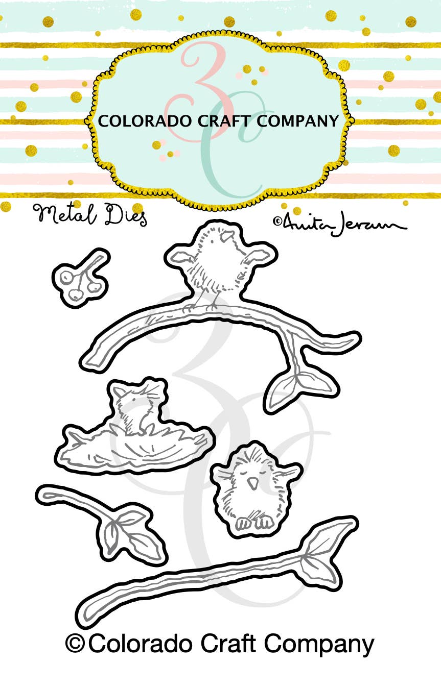 Colorado Craft Company - AJ821-D Anita Jeram~Tiny Bird Berries Dies