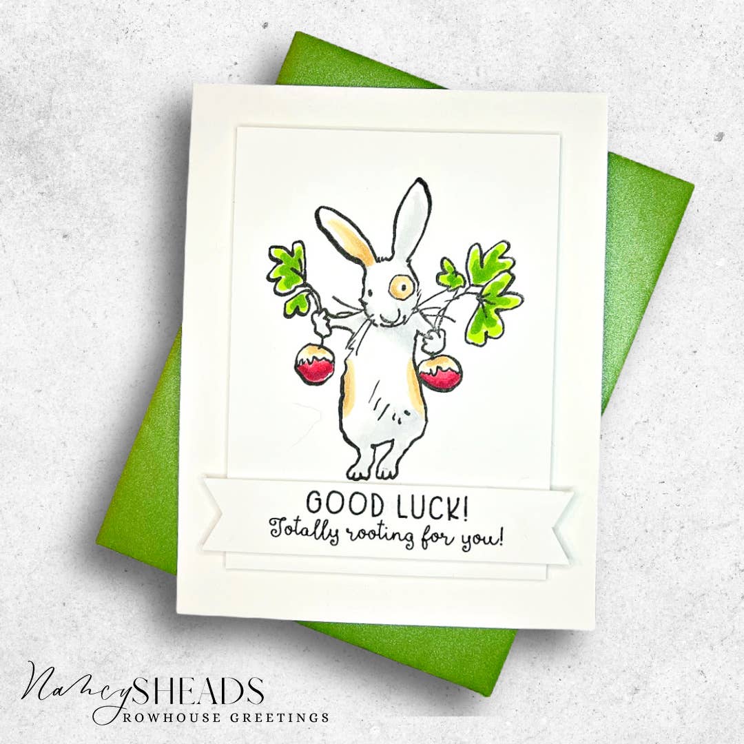 Colorado Craft Company - AJ778 Anita Jeram~Rooting For You! 4 x 4 Clear Stamps