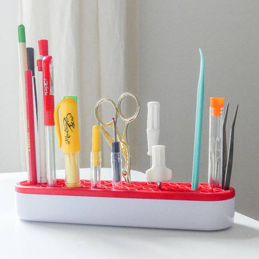 Madam Sew - Upstanding Tool Caddy Red - Sewing Tool Organizer