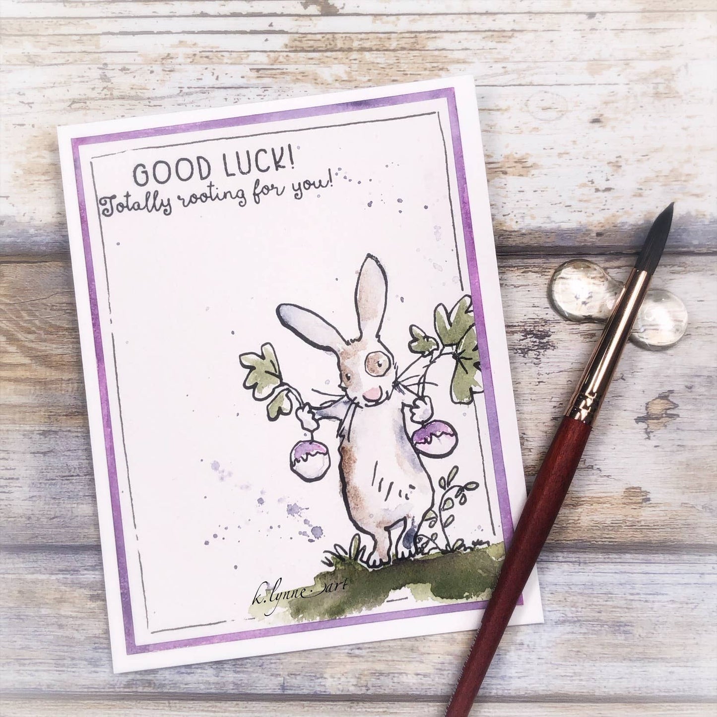 Colorado Craft Company - AJ778 Anita Jeram~Rooting For You! 4 x 4 Clear Stamps