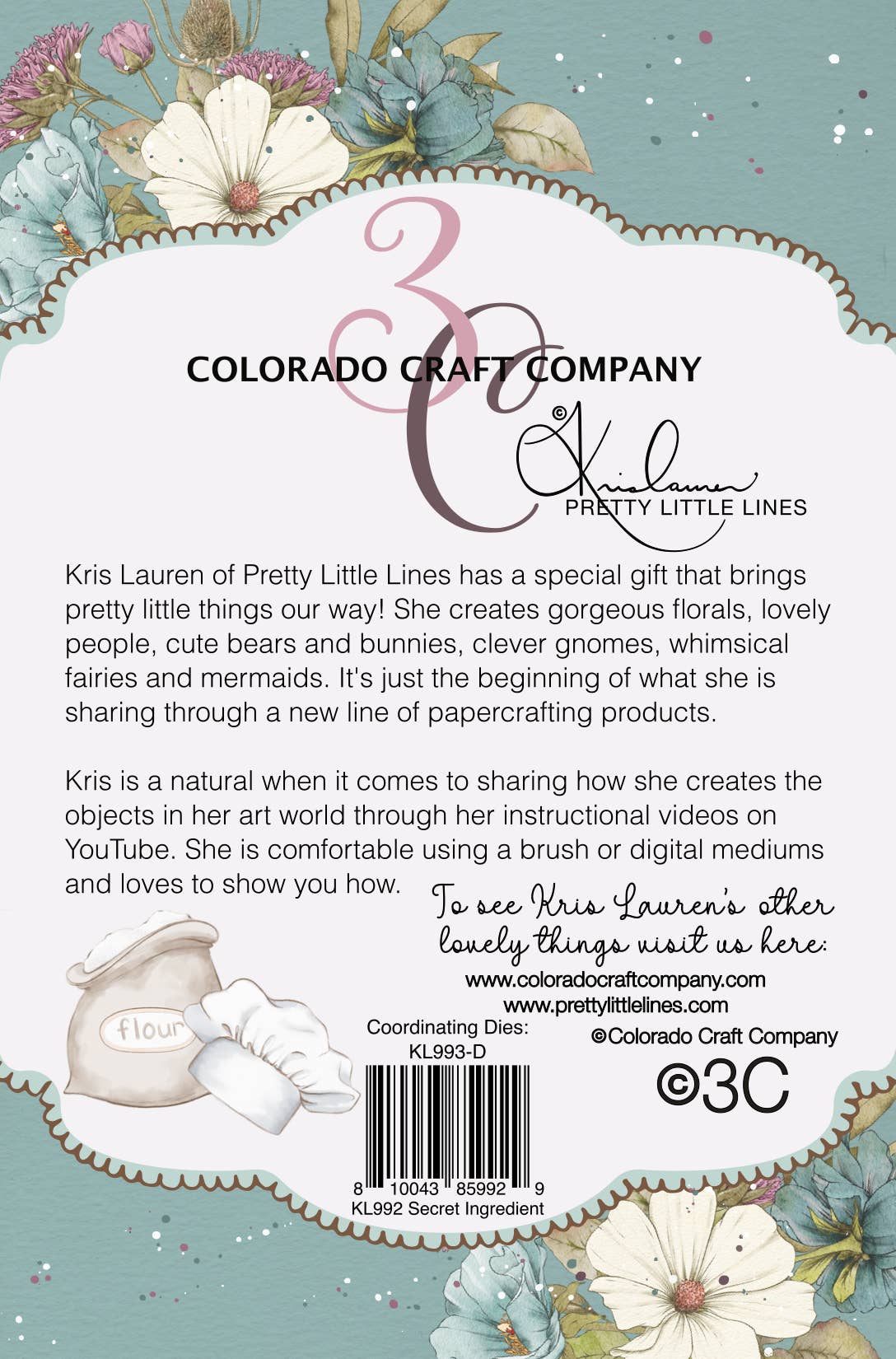 Colorado Craft Company - KL992 Kris Lauren~Secret Ingredient 3 x 4 Clear Stamps