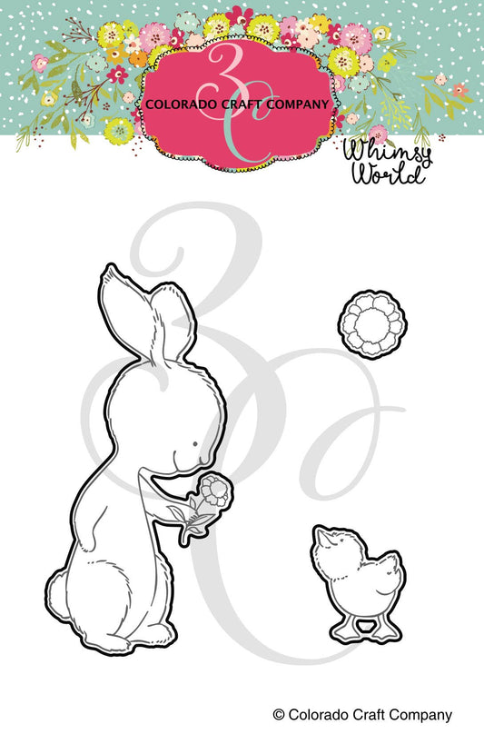 Colorado Craft Company - WW971-D Whimsy World~Bunny & Duckling Dies