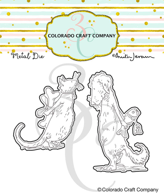 Colorado Craft Company - AJ825-D Anita Jeram~Gift Exchange Dies