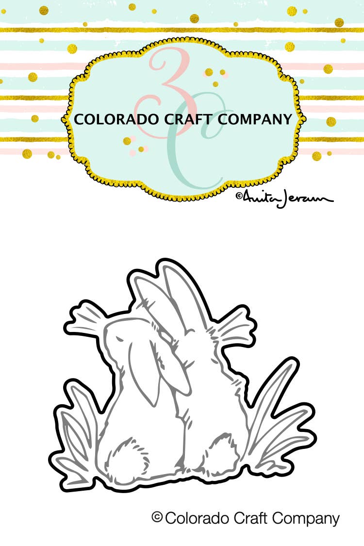 Colorado Craft Company - AJ413-D Anita Jeram ~ Snuggle Bunny Mini Dies - Red Button Studio 9