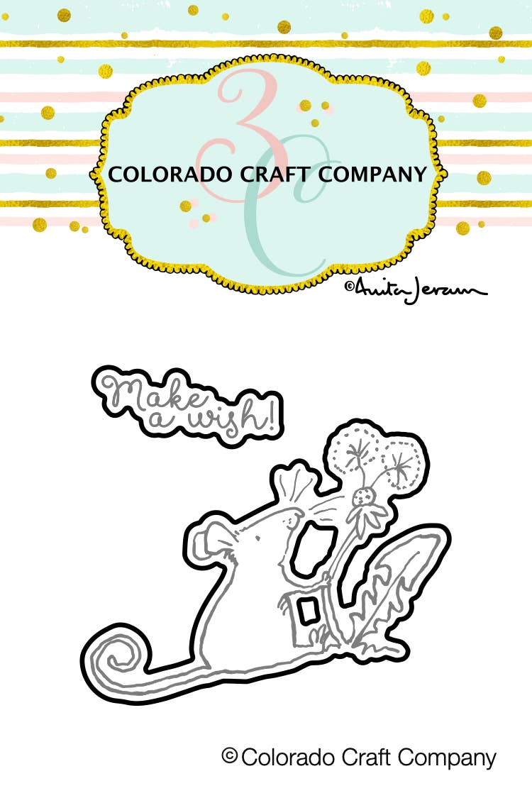 Colorado Craft Company - AJ482-D Anita Jeram ~ Make a Wish Mini Dies - Red Button Studio 9
