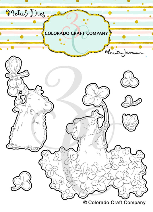 Colorado Craft Company - AJ419-D Anita Jeram~4 Leaf Clover Dies